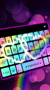 اسکرین شات برنامه Rainbow Love Fonts Keyboard 1