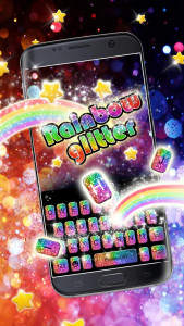 اسکرین شات برنامه Rainbow Glisten Theme 2