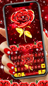 اسکرین شات برنامه Red Lux Rose Theme 1
