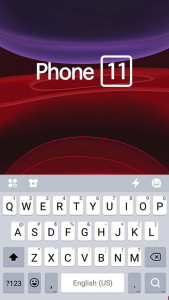 اسکرین شات برنامه Red Phone 11 Theme 5