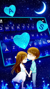 اسکرین شات برنامه Romantic Couple Keyboard Theme 2