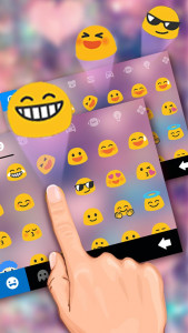 اسکرین شات برنامه Rose Gold Heart Keyboard Theme 3