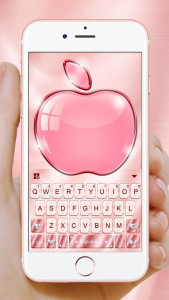 اسکرین شات برنامه Rose Gold Keyboard - Phone8,OS 1