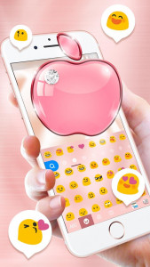 اسکرین شات برنامه Rose Gold Keyboard - Phone8,OS 2