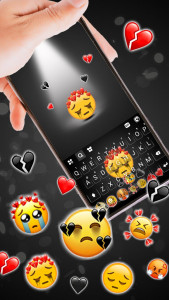 اسکرین شات برنامه Sad Emojis Gravity Theme 1