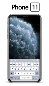 اسکرین شات برنامه Silver Phone 11 Pro Keyboard T 1