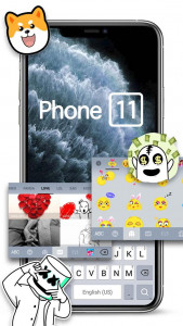 اسکرین شات برنامه Silver Phone 11 Pro Keyboard T 4