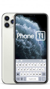 اسکرین شات برنامه Silver Phone 11 Pro Keyboard T 2