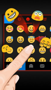اسکرین شات 2 برنامه Simple Business Black Keyboard Theme