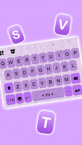 اسکرین شات برنامه Simple Purple SMS Theme 2