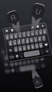 اسکرین شات برنامه Simply Black Keyboard Theme 2