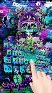 اسکرین شات برنامه Skate Graffiti Keyboard Theme 2