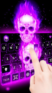 اسکرین شات برنامه Skeleton Keyboard Theme 2