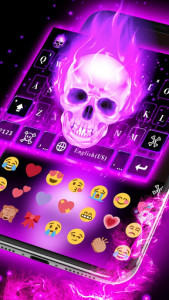 اسکرین شات برنامه Skeleton Keyboard Theme 4