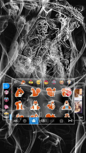 اسکرین شات برنامه Skullgrimreaper Keyboard Theme 3