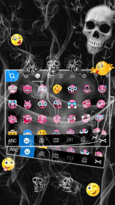 اسکرین شات برنامه Skullgrimreaper Keyboard Theme 2