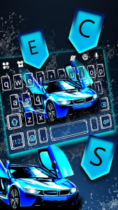 اسکرین شات برنامه Speedy Sports Car Keyboard Theme 2