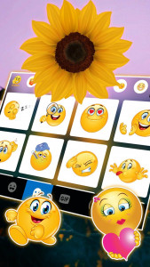 اسکرین شات برنامه Sunflower Keyboard Theme 4