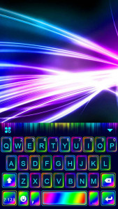 اسکرین شات برنامه Super Neon 3d Keyboard Theme 5