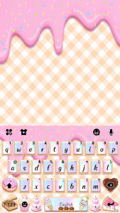 اسکرین شات برنامه Sweet Donut Pink Drip Keyboard Theme 5