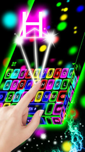 اسکرین شات برنامه Thunder Neon Lights Keyboard T 3