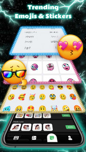 اسکرین شات برنامه Thunder Neon Wolf Theme 4