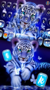 اسکرین شات برنامه Tiger Night Keyboard Theme 1