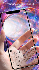 اسکرین شات برنامه Transparent Galaxy Theme 1