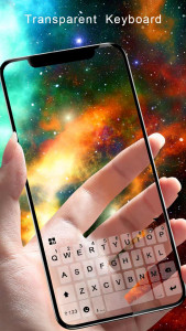 اسکرین شات برنامه Transparent Galaxy Theme 3
