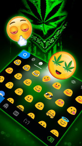اسکرین شات 3 برنامه Weed Guns Skull Keyboard Theme