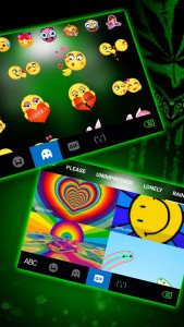 اسکرین شات 4 برنامه Weed Guns Skull Keyboard Theme