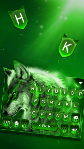 اسکرین شات برنامه Wild Night Wolf Keyboard Theme 1