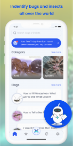 اسکرین شات 1 برنامه Insect ID: AI Bug Identifier