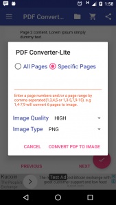 اسکرین شات 6 برنامه PDF to Image Converter - Lite