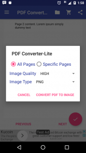 اسکرین شات 5 برنامه PDF to Image Converter - Lite