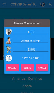 اسکرین شات برنامه CCTV IP Default Password 5