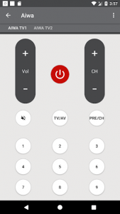 اسکرین شات برنامه Universal Remote For Aiwa 5