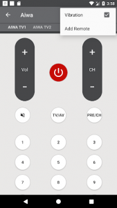 اسکرین شات برنامه Universal Remote For Aiwa 6