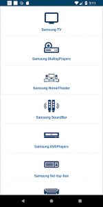 اسکرین شات برنامه Universal Remote For Samsung 1
