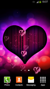 اسکرین شات برنامه I Love You Live Wallpaper 5