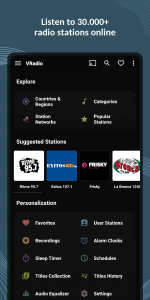 اسکرین شات 1 برنامه VRadio - Online Radio App