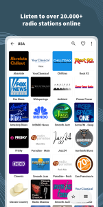 اسکرین شات 1 برنامه VRadio - Online Radio App