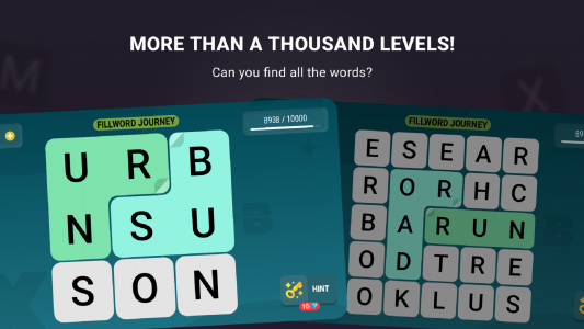 اسکرین شات 1 بازی Fillword: Puzzle of Words