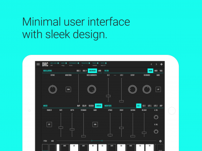 اسکرین شات برنامه DRC - Polyphonic Synthesizer 4