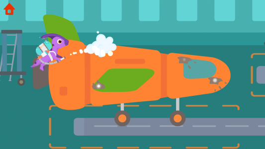 اسکرین شات بازی Dinosaur Airport Game for kids 3