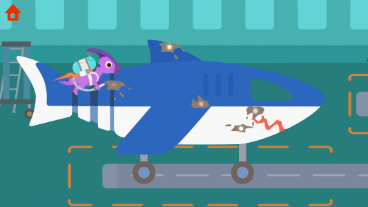 اسکرین شات بازی Dinosaur Airport:Game for kids 4
