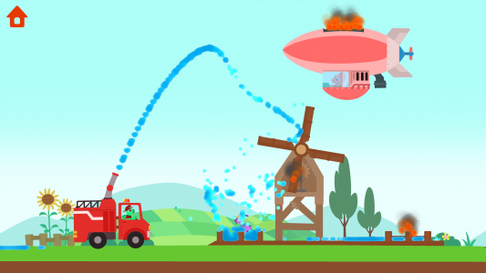 اسکرین شات بازی Dinosaur Fire Truck: for kids 4