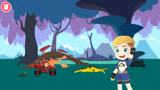 اسکرین شات 2 بازی Dinosaur Guard 2:Game for kids