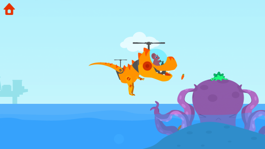 اسکرین شات بازی Dinosaur Helicopter Kids Games 4