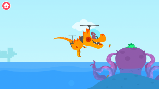 اسکرین شات 4 بازی Dinosaur Helicopter Kids Games